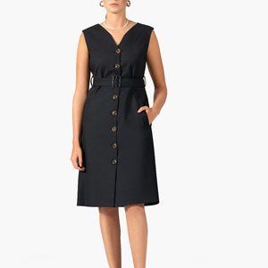 Cotton-Blend Sleeveless Dress